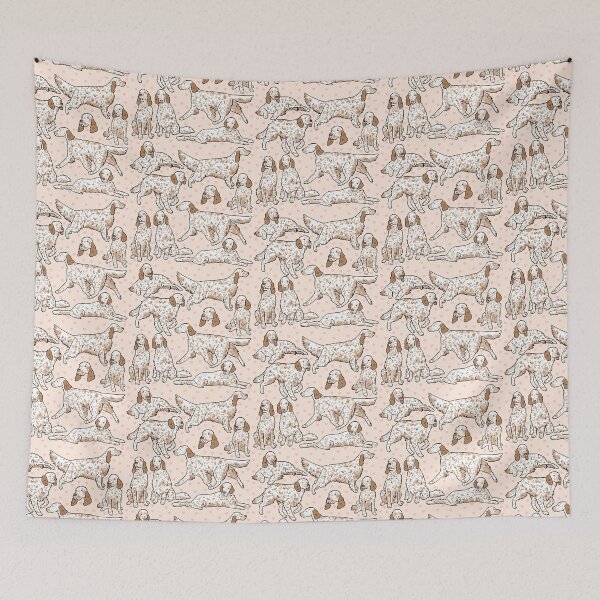 Item preview, English Setter cute illustration pattern  designed and sold by Yarafantasyart.
