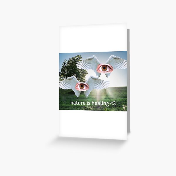 weirdcore dreamcore eye aesthetic Greeting Card for Sale by Burninggra55