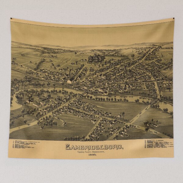 Item preview, Cambridgeboro, Pennsylvania (1895) designed and sold by allhistory.