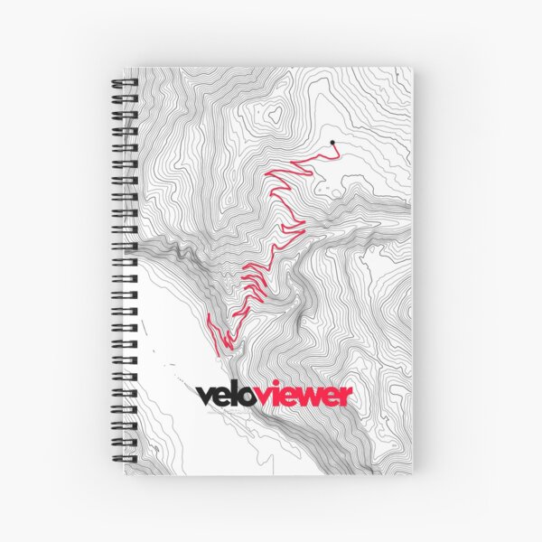 Item preview, VeloViewer Alpe d'Huez Contour Map - Notepad designed and sold by veloviewer.