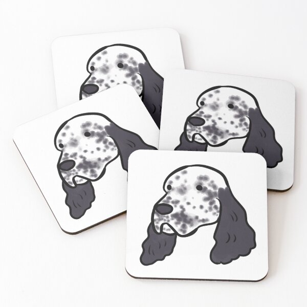 Item preview, English setter cute illustration designed and sold by Yarafantasyart.