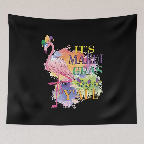 Item preview, Its Mardi Gras Yall Flamingo designed and sold by Tatus Brinal.