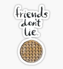 Stranger things, Friends don't lie Sticker