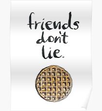 Stranger things, Friends don't lie Poster