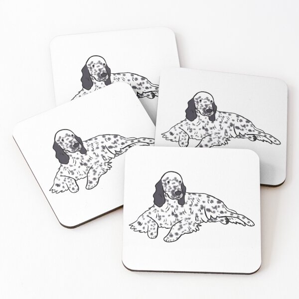 Item preview, English setter cute illustration designed and sold by Yarafantasyart.