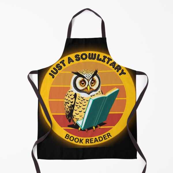 Item preview, Just a sOWLitary Book Reader - Owl Reading a Book - Funny Quote - Word Game designed and sold by HanaiPrint.