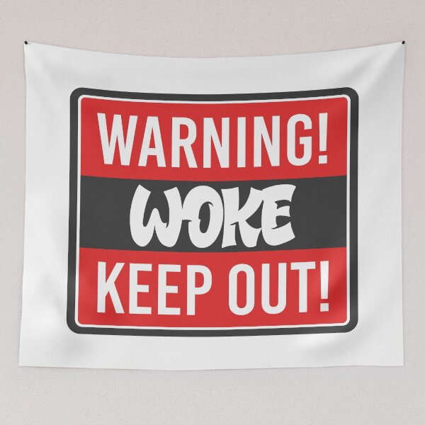 Item preview, Woke Keep Out designed and sold by RockBeeDesigns.