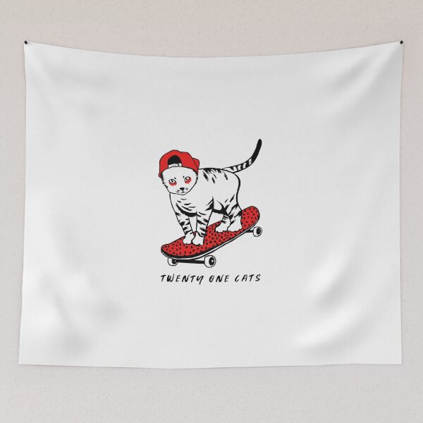 Item preview, Twenty One Cats Illustrated Design Fan Art Digital Cat Art designed and sold by Tiffany Evans.