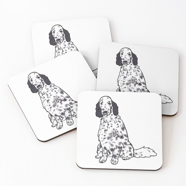Item preview, English setter cute illustration designed and sold by Yarafantasyart.