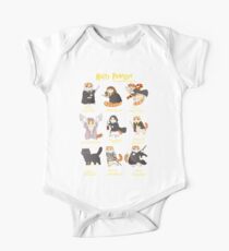 Hairy Pawter Funny Christmas T-Shirt Magic Cat Glasses Gift One Piece - Short Sleeve