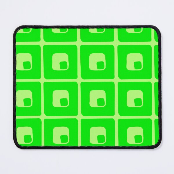 Item preview, Monochrome Neon Green Retro Blocky Pattern designed and sold by dKarthdesign.