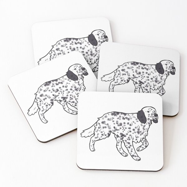 Item preview, English setter cute illustration designed and sold by Yarafantasyart.