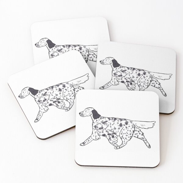 Item preview, English setter cute illustration designed and sold by Yarafantasyart.