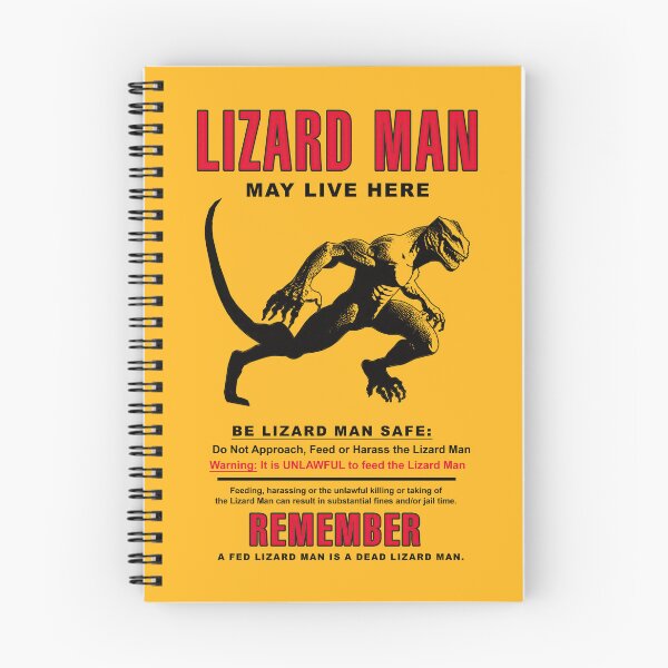 Item preview, Lizard Man Cryptid Activity Sign designed and sold by HereticTees.