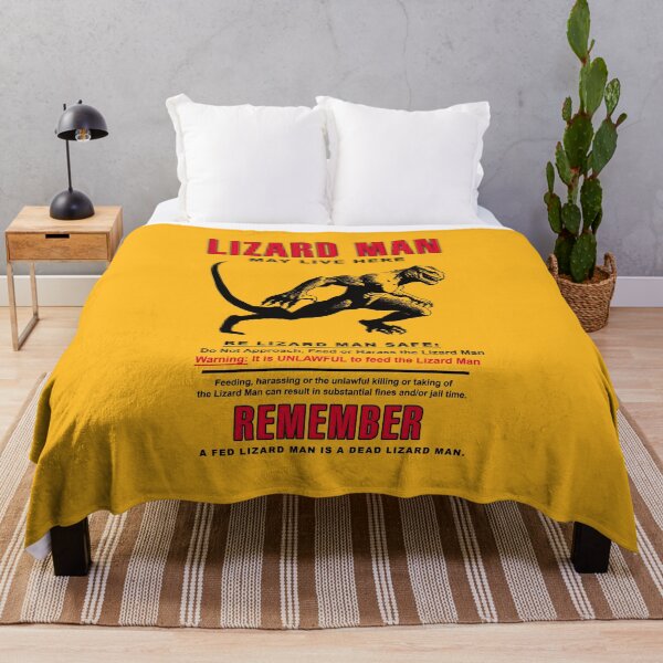 Item preview, Lizard Man Cryptid Activity Sign designed and sold by HereticTees.