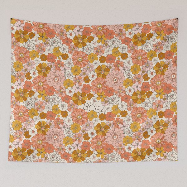 Item preview, BCBA Floral Retro Seamless Print designed and sold by abawizard.