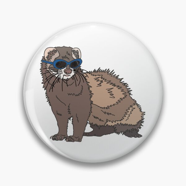Item preview, Cool ferret  designed and sold by PeachCatDesigns.