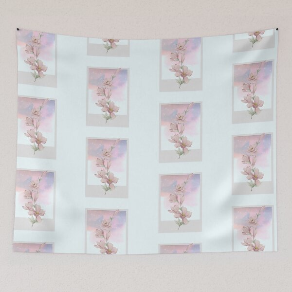 Item preview, Flores rosas de acuarela designed and sold by Aya-salah123.