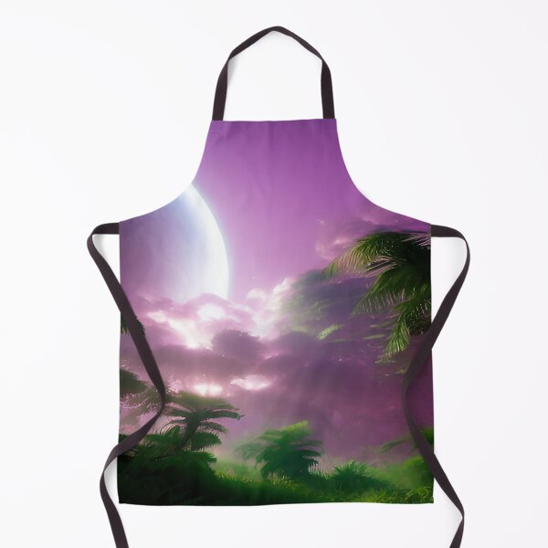 Item preview, Large Moon with Purple Sky on Planet in Galaxy Far Away designed and sold by deniselynnimage.