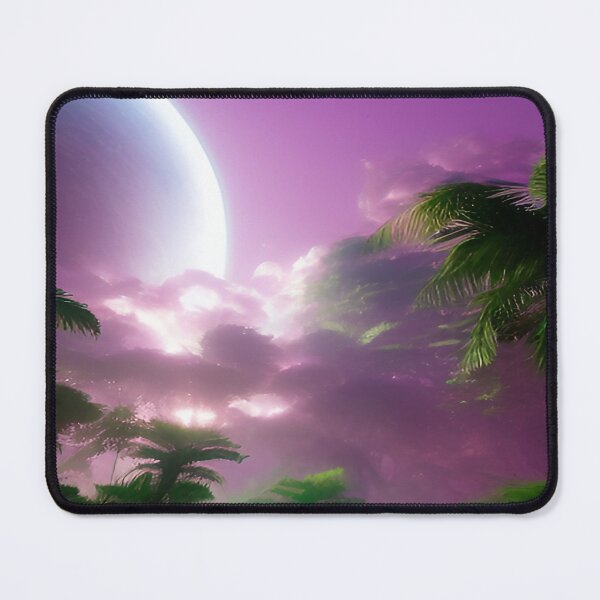 Item preview, Large Moon with Purple Sky on Planet in Galaxy Far Away designed and sold by deniselynnimage.