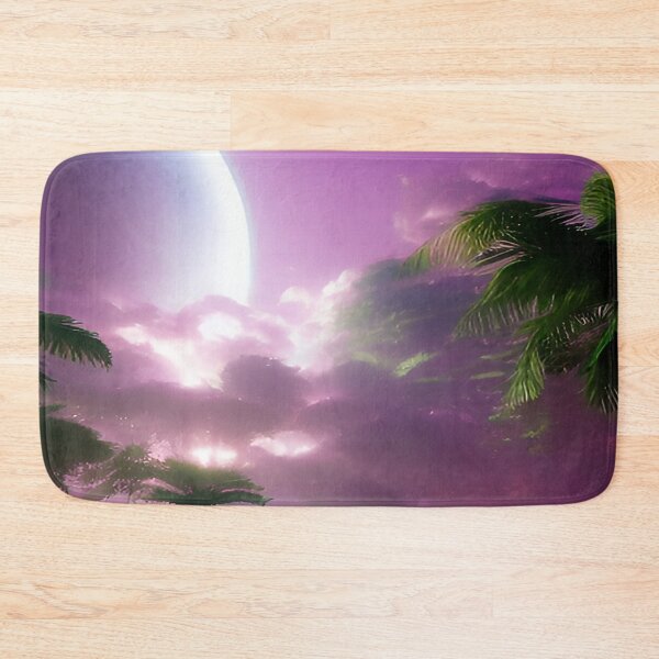 Item preview, Large Moon with Purple Sky on Planet in Galaxy Far Away designed and sold by deniselynnimage.