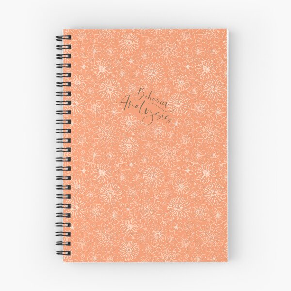 Aperçu de l'œuvre Analyse comportementale Orange Floral Retro Seamless Print créée et vendue par abawizard.