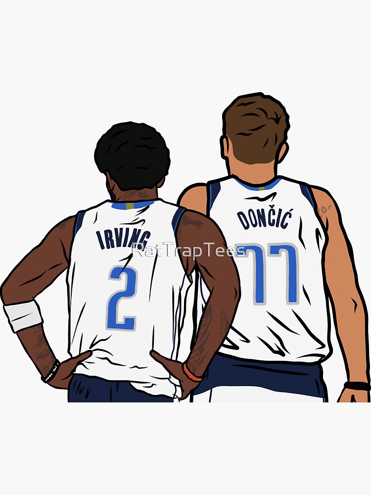 Kyrie Irving Back-To (Dallas) Art Board Print for Sale by RatTrapTees