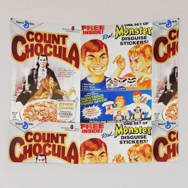 Item preview, Count Chocula Cereal Box designed and sold by Plastic Memory Archive.