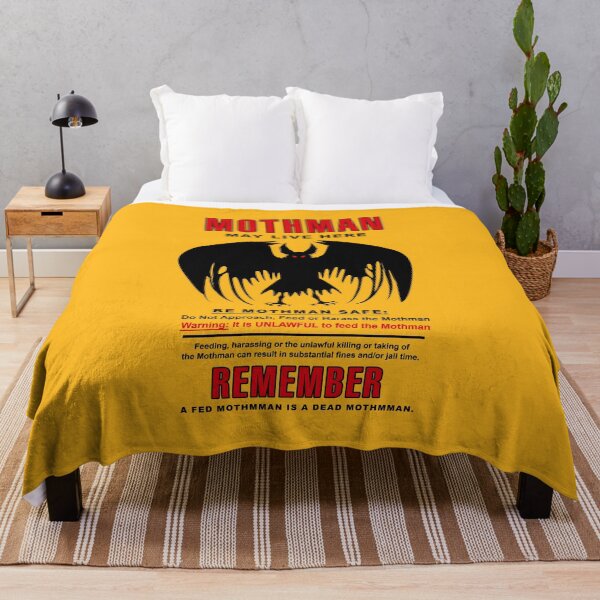 Item preview, Mothman Cryptid Activity Sign designed and sold by HereticTees.