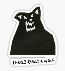 Pegatina realmente hay un lobo
