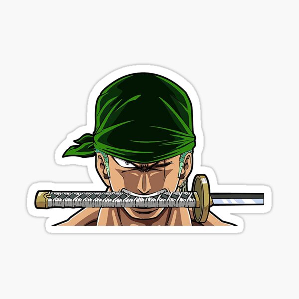 "One piece Rononoa Zoro" Sticker for Sale by onisedvali Redbubble