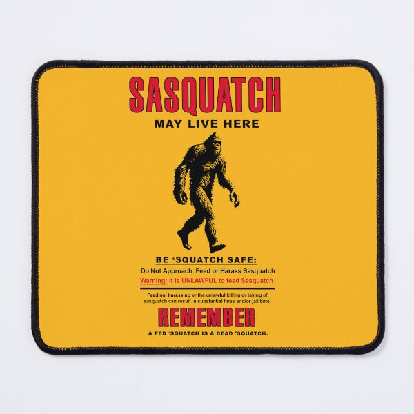Item preview, Sasquatch Cryptid Activity Sign designed and sold by HereticTees.