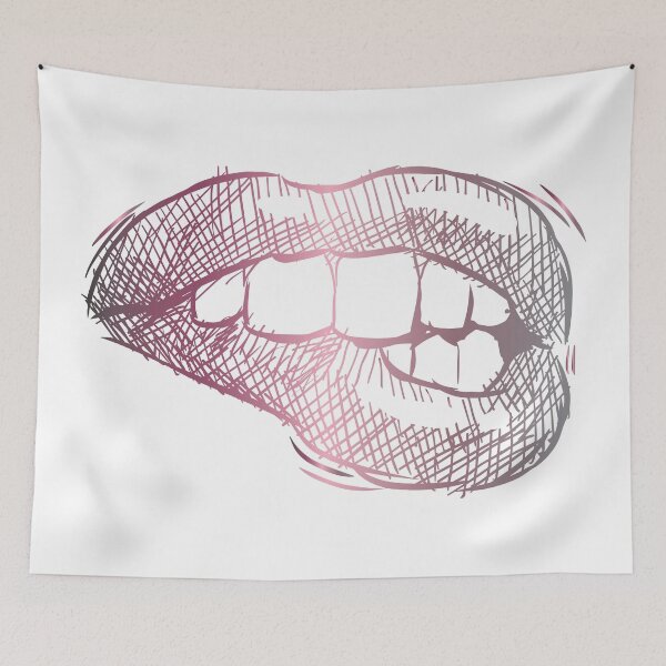 Item preview, Sketched Thinking Lips designed and sold by NorthMerchCo.