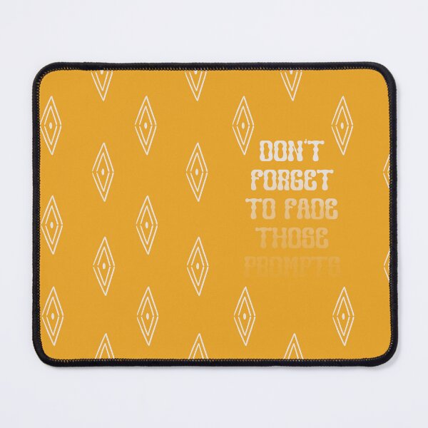 Item preview, Fade Those Prompts Yellow Mustard Retro Seamless Print designed and sold by abawizard.
