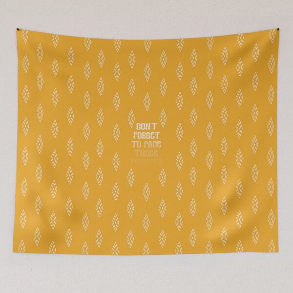 Item preview, Fade Those Prompts Yellow Mustard Retro Seamless Print designed and sold by abawizard.