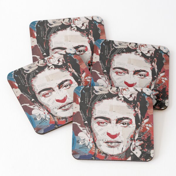 Item preview, frida kahlo paper collage art figure #18 designed and sold by artomazo.