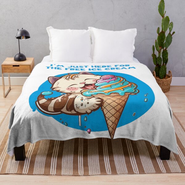 Item preview, Im Just Here For The Free Ice Cream designed and sold by Art-Ona.