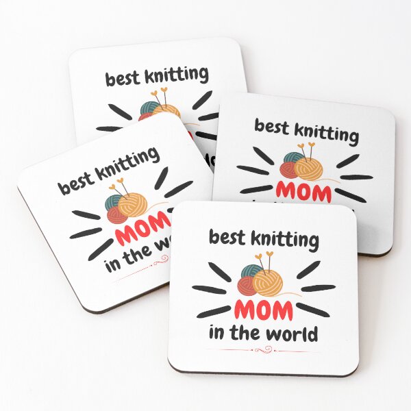 Item preview, best knitting mom in the world designed and sold by smilup.