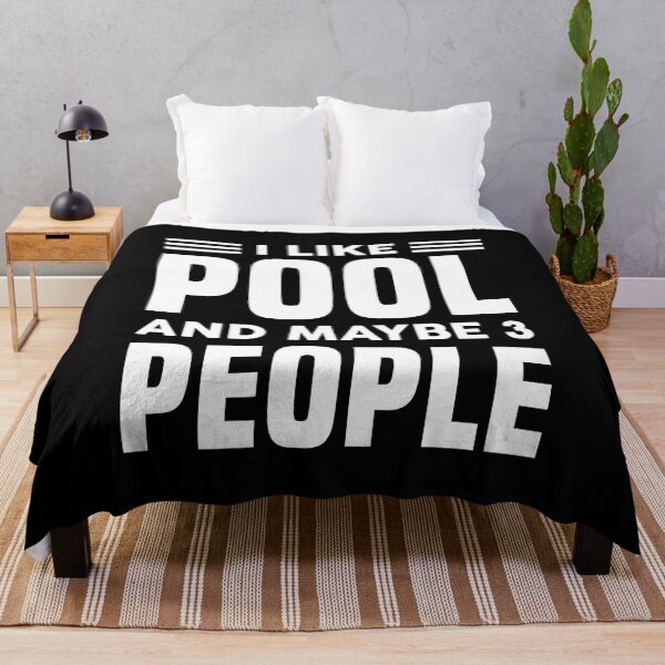 Item preview, I Like Pool & Maybe Like 3 People - Funny Pool designed and sold by T-shirt For You.