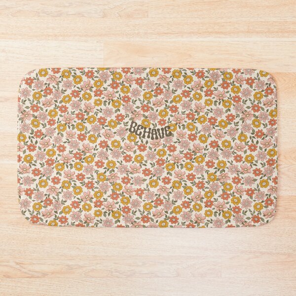 Item preview, Behave Flowers Retro Seamless Print designed and sold by abawizard.