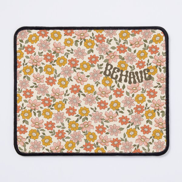 Item preview, Behave Flowers Retro Seamless Print designed and sold by abawizard.