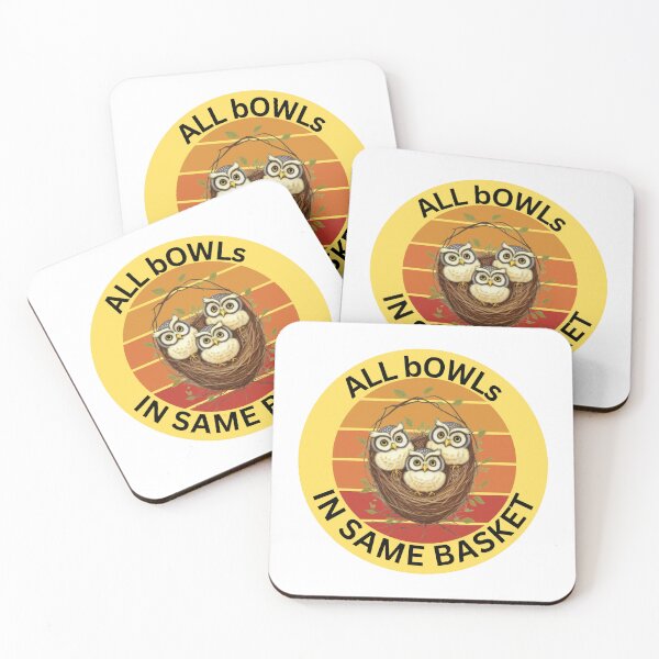 Item preview, All bOWLs in Same Basket - Funny Quote - Owls in A Nest designed and sold by HanaiPrint.