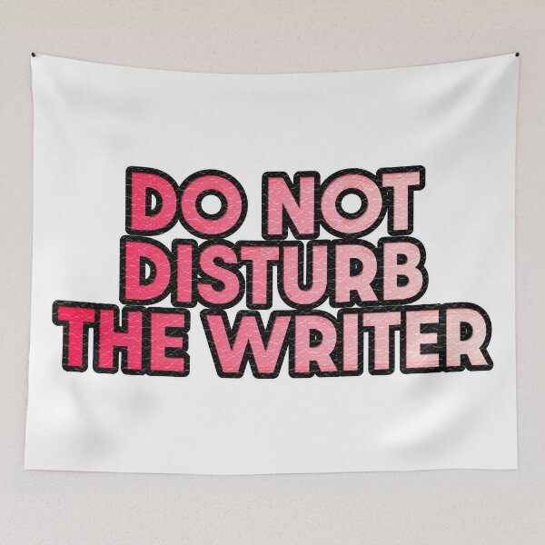 Item preview, Do Not Disturb the Writer Crackled designed and sold by AF Stewart Art Designs.