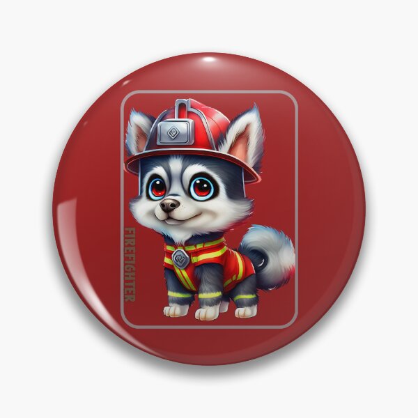 Item preview, Firefighter, husky lover designed and sold by HarriPaloma.
