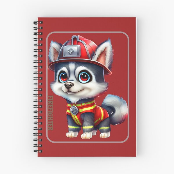 Item preview, Firefighter, husky lover designed and sold by HarriPaloma.
