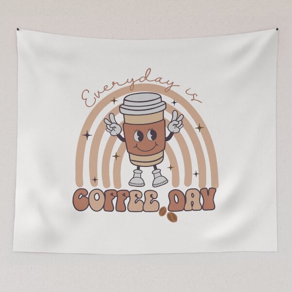 Item preview, Retro Everyday Is Coffee Day designed and sold by HappyLifeCreate.