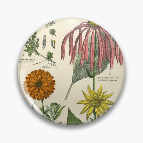 Item preview, 19th Century Vintage Illustrated Poster of Flowers designed and sold by Gin Neko.