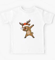 Dabbing Reindeer Shirt Christmas Dab Rudolph Reindeer TShirt Kids T-Shirt