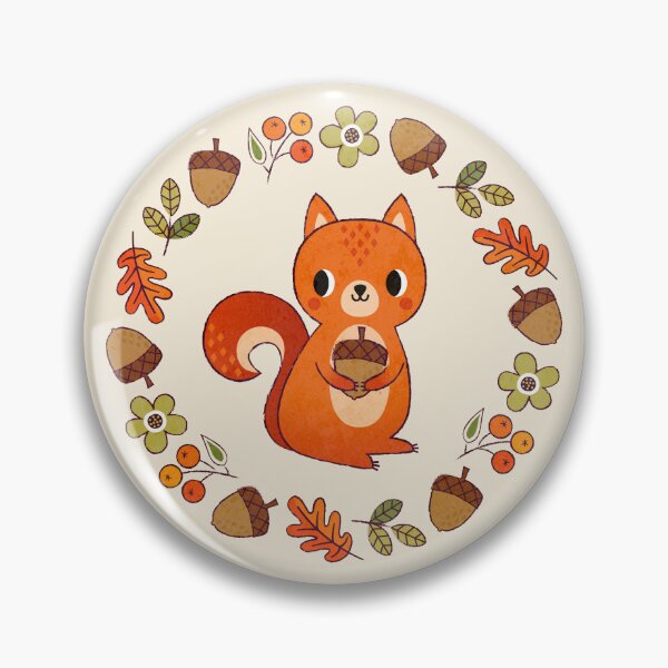 Item preview, Cute Squirrel with Acorns and Berries designed and sold by Daisy Beatrice.