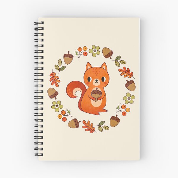 Item preview, Cute Squirrel with Acorns and Berries designed and sold by Daisy Beatrice.